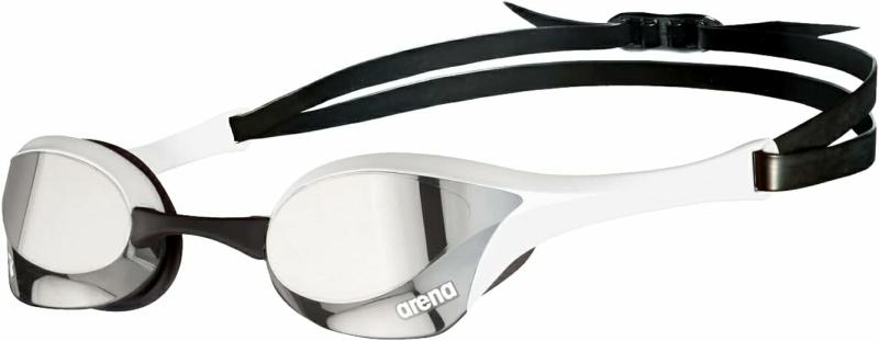 Gafas De Protección  | Gafas De Natación Unisex Cobra Ultra Swipe Para Hombres Con Tecnología Antivaho, Doble Correa, Lentes Espejados/No Espejados. Gafas De Protección blanco