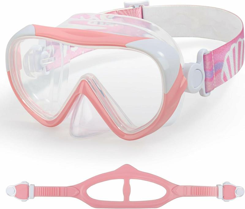 Gafas De Protección  | Máscara De Natación Para Niños – Gafas De Natación Para Niños 180° Ultimate, Antivaho, Máscara De Buceo A Prueba De Fugas, Gafas Para Niños Con Cubierta Nasal Y Correa De Tela, Para Edades De 4 A 14 Años, Ideal Para Natación, Snorkel Y Buceo. Gafas De Protección Gafas De Protección