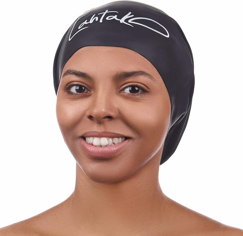 Gorros De Natación  | Gorro De Natación Para Cabello Muy Largo – Gorro De Natación Para Trenzas Y Dreadlocks – Gorro De Baño Para Nadar – Gorro De Natación Para – Gorro De Natación Extra Grande Para Hombres Con Cabello Afro – Silicona Impermeable Para Mantener El Cabello Seco Gorros De Natación Gorros De Natación