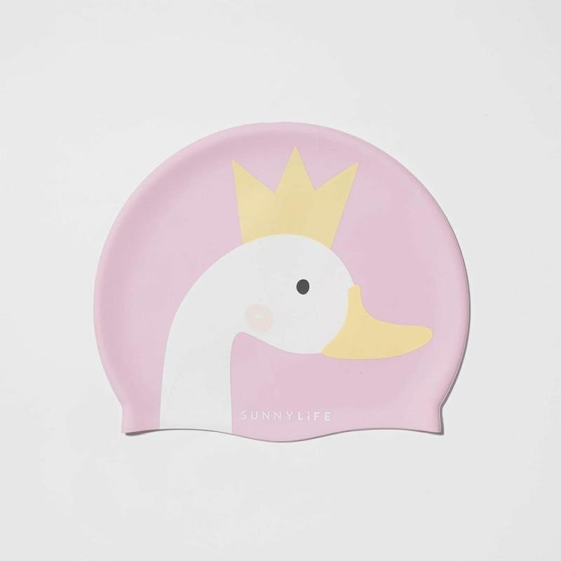 Gorros De Natación  | Gorro De Natación Para Niños | Cisne Princesa Multi Gorros De Natación Gorros De Natación