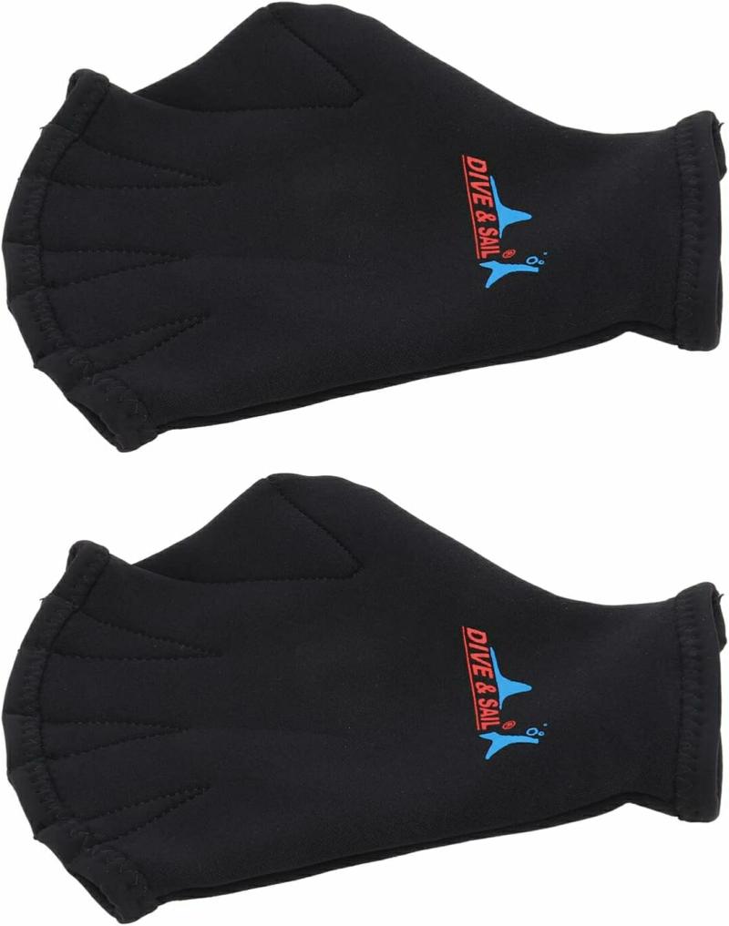 Guantes Acuáticos  | 1 Par De Aletas De Natación Para Nadar En Carreras, Guantes De Buceo, Guantes De Práctica Acuática, Mitones Para Niños, Guantes Para Partes De Damas, Guantes De Dedos Para Nadar, Guantes Sin Dedos, Guantes Con Membrana, Traje De Neopreno De Dedos Completos Para Niños. Guantes Acuáticos Guantes Acuáticos