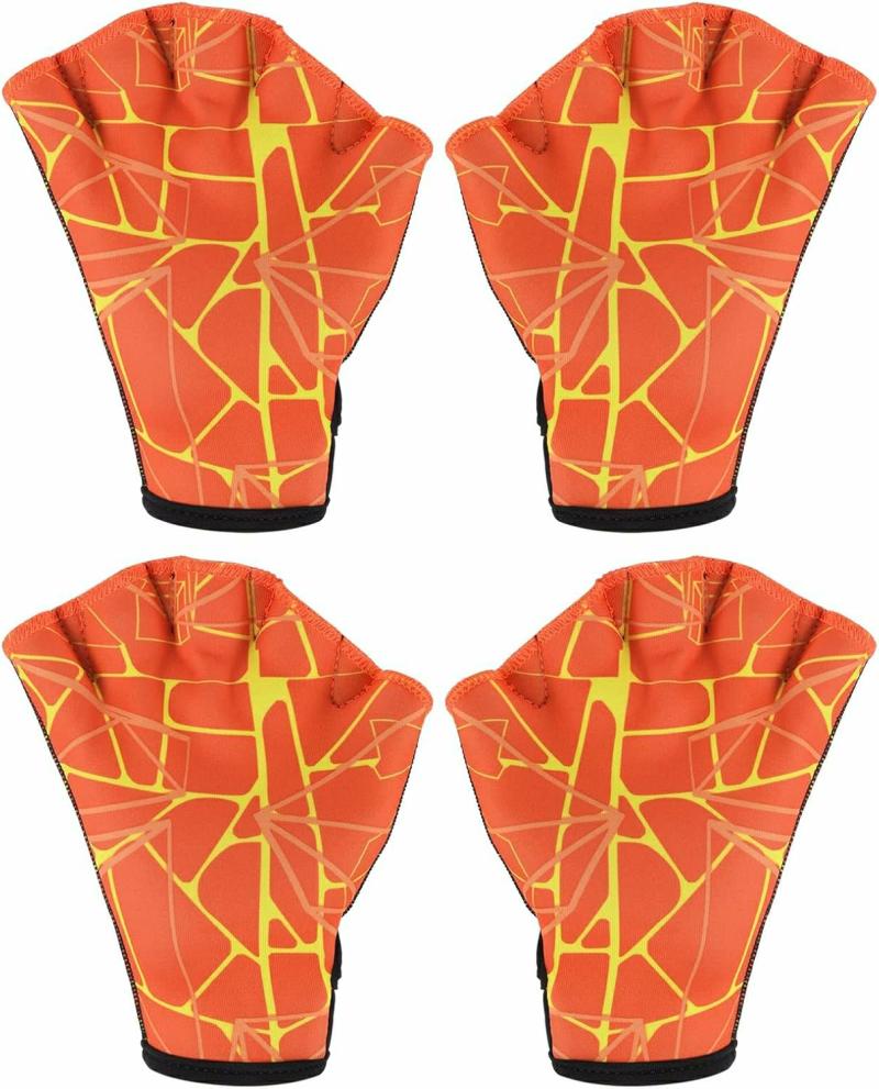 Guantes Acuáticos  | Guantes Acuáticos De Natación Con Dedos Webados – Guantes De Natación Impresos – Accesorios De Entrenamiento Resistentes Al Agua Para Natación Y Buceo Guantes Acuáticos Azul oscuro