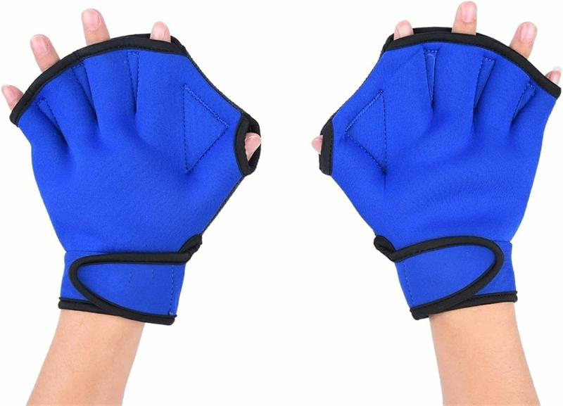 Guantes Acuáticos  | Guantes De Buceo Para Deportes Acuáticos, Guantes Sin Dedos Para Nadar, Guantes Con Membranas Para Buceo, Accesorios De Buceo, Palas De Guante, Resistencia Al Agua, Palas Con Membranas. Guantes Acuáticos Guantes Acuáticos