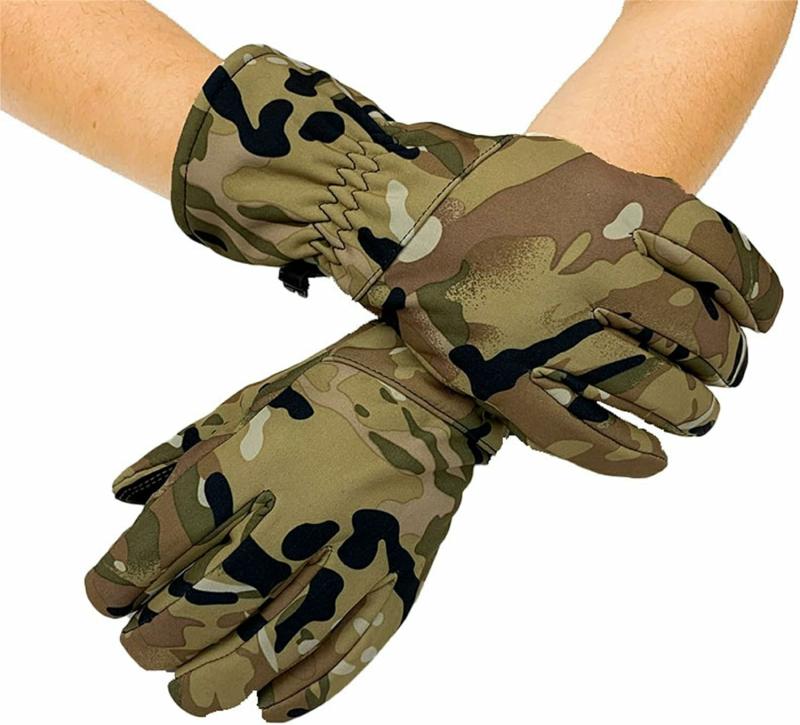 Guantes Acuáticos  | Guantes De Inmersión Camuflaje De Invierno Para Exteriores, Guantes De Caza Cálidos, Guantes Impermeables Para Motocicleta. Guantes Acuáticos Guantes Acuáticos