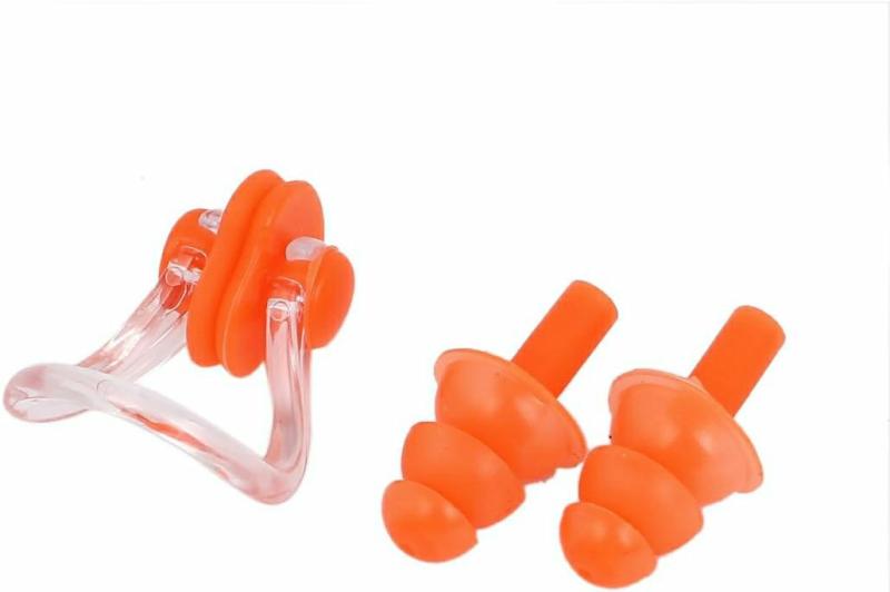 Tapones Para Los Oídos  | Herramienta De Protección Para Nadadores Y Buceadores, Tapones Para Los Oídos, Protector De Oídos, Juego De Clips Finales, Color Naranja (Id: 833 9E7 B4C B16 942, Pequeño) Tapones Para Los Oídos Múltiples colores