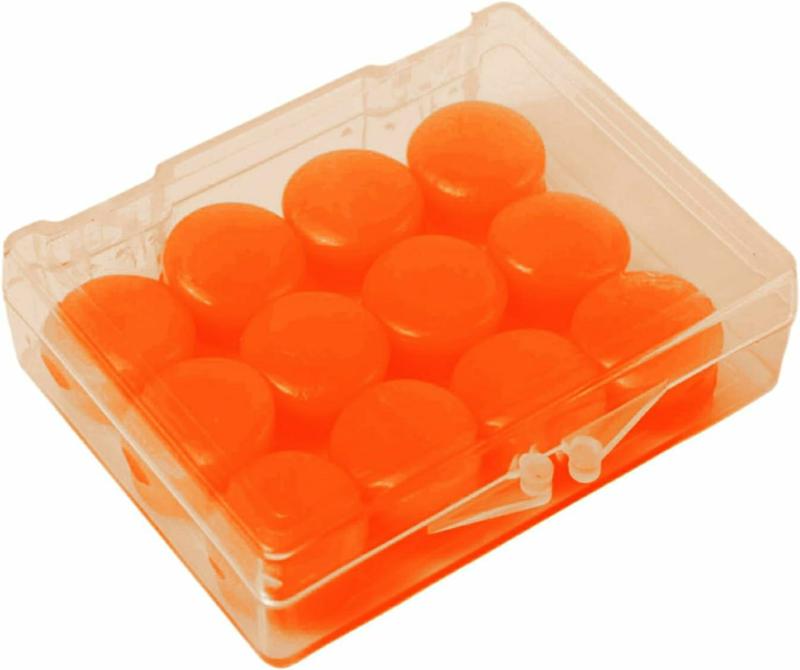 Tapones Para Los Oídos  | Tapones De Oído De Silicona Cómodos Y Reutilizables Para Nadar, Tapones De Oído A Prueba De Agua De Silicona Para Nadar. Tapones Para Los Oídos Naranja