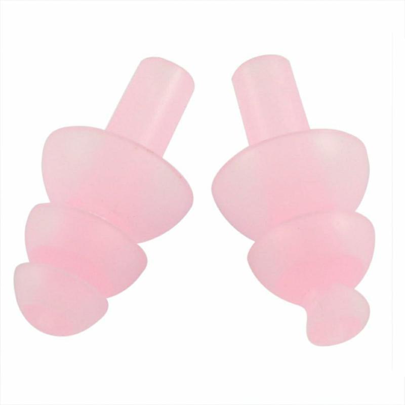 Tapones Para Los Oídos  | Tapones De Oído Impermeables De Silicona Suave Para Nadar En Forma De Hongo – Par Rosa Tapones Para Los Oídos Tapones Para Los Oídos