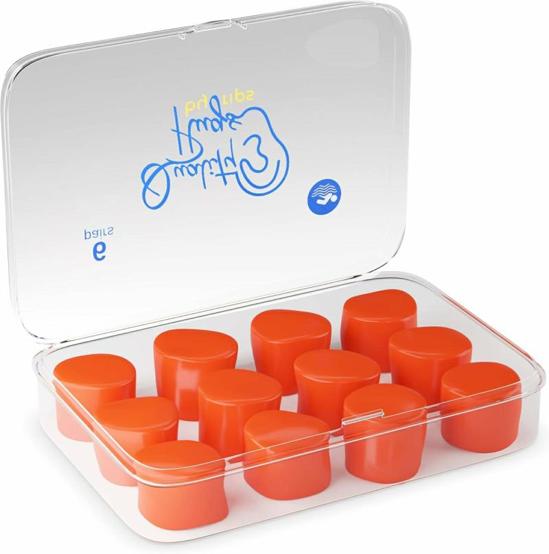 Tapones Para Los Oídos  | Tapones De Silicona De Calidad 6 Pares – Tapones Moldables Para Cancelar Ruido Para Piscina, Surf, Baño, Esquí Acuático, Ronquidos Y Sueño – Tapones De Oído De Cera De Gel Para Nadar, Niños Y Adultos Tapones Para Los Oídos Tapones Para Los Oídos