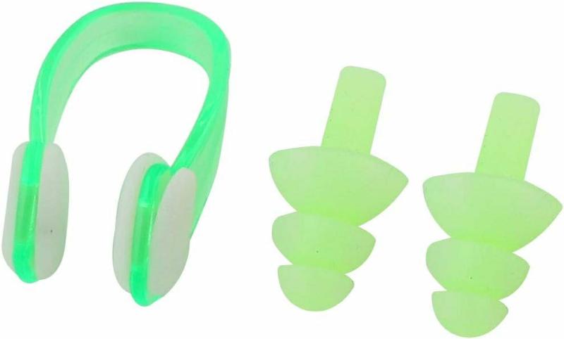 Tapones Para Los Oídos  | Tapones De Silicona Verde Para Los Oídos Con Clip De Plástico Para Natación (Id: D1B D5F A21 F0B 1Dd, Pequeño) Tapones Para Los Oídos Múltiples colores