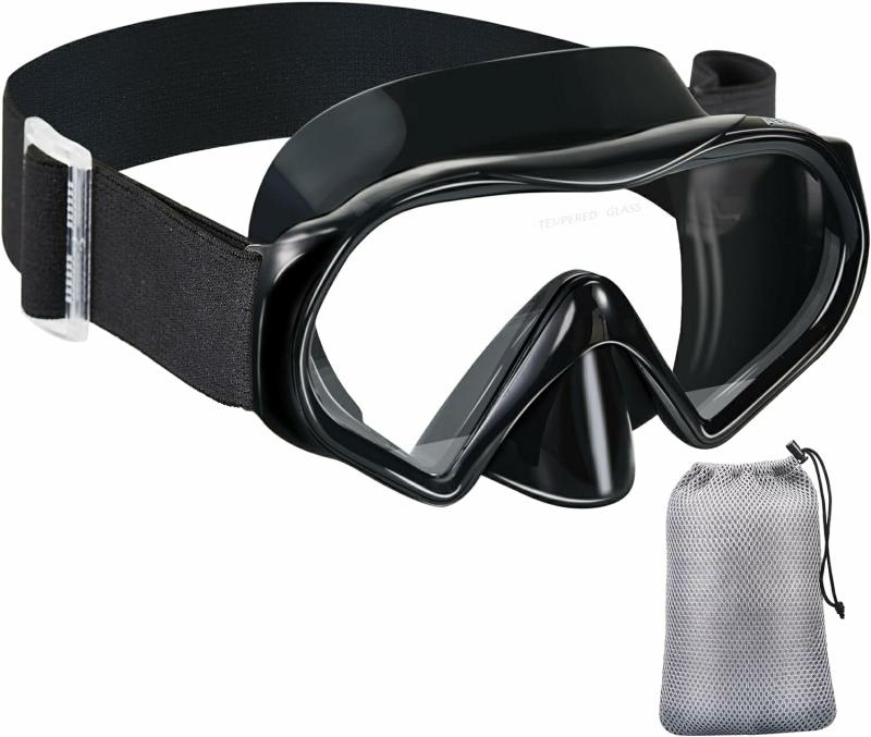 Gafas De Protección  | Gafas De Natación Máscara De Esnórquel Para Adultos, Vidrio Templado Con Vista Panorámica, Tecnología A Prueba De Fugas Y Antiempañante, Correa Ajustable De Tejido Suave Para Natación, Esnórquel Y Buceo. Gafas De Protección Gafas De Protección