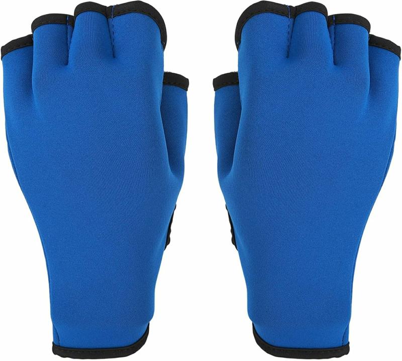 Guantes Acuáticos  | Guantes Antideslizantes Azules Flexibles Para Entrenamiento De Resistencia En Agua Guantes Acuáticos Guantes Acuáticos